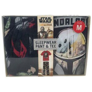 Star Wars Mandalorian Mens 2-Piece Sleepwear Set Pant & Tee Size Medium